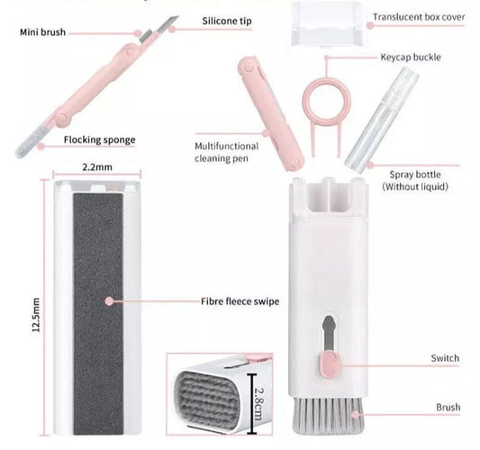 Multifunctional Portable 7-in-1 Headset & Keyboard Cleaning Pen