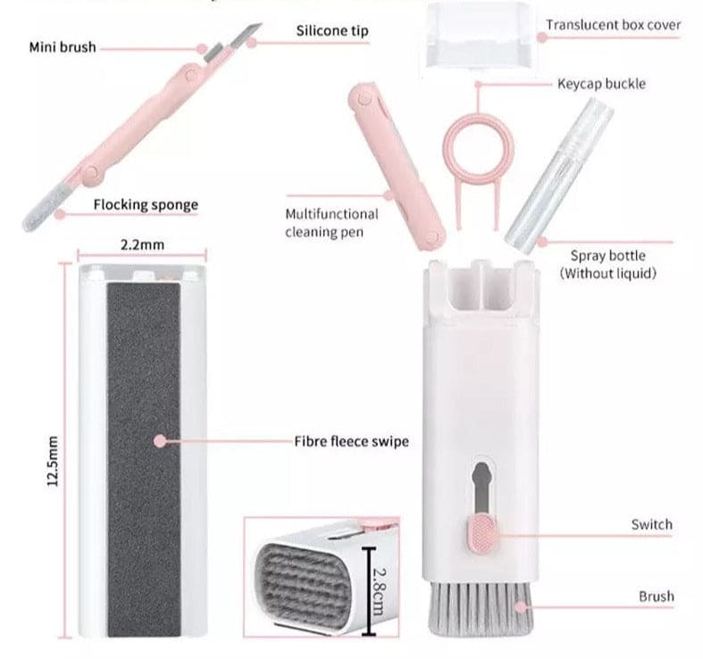 Multifunctional Portable 7-in-1 Headset & Keyboard Cleaning Pen